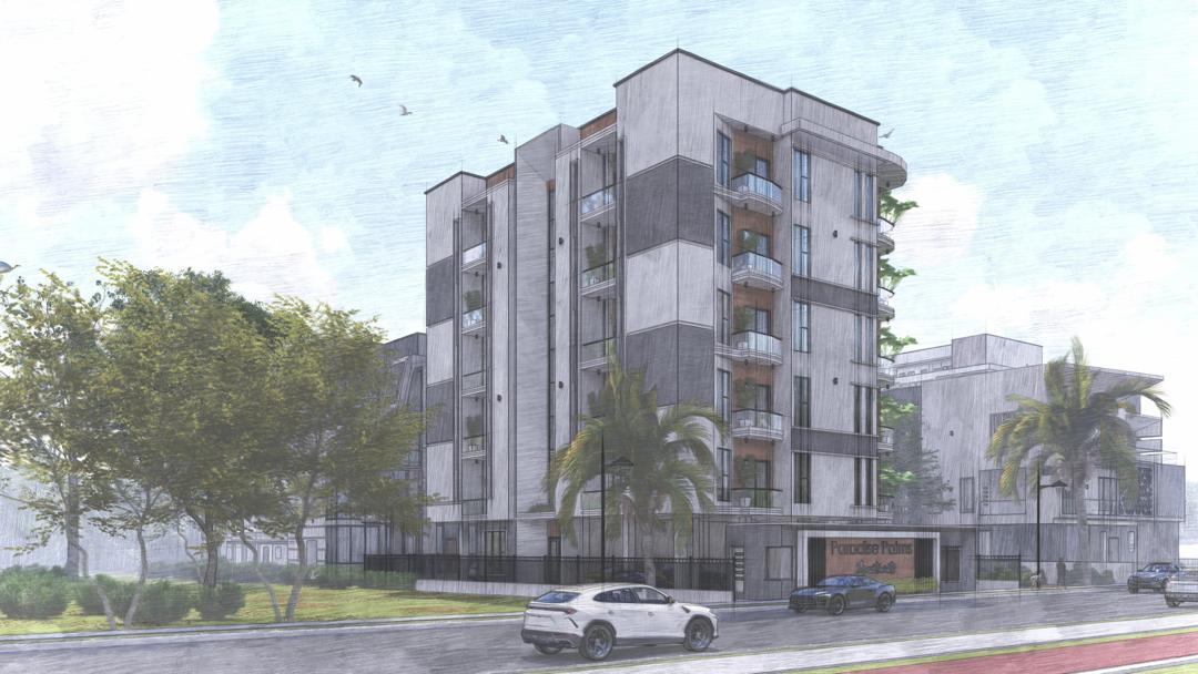 Paradise Palms — Concept, street level